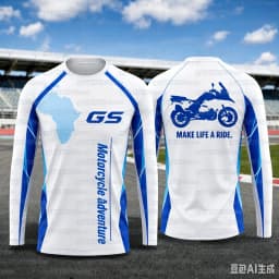 2026 Men's GS Motorcycle Adventure Long Sleeve T-Shirt Quick Dry Breathable Moto Jersey for Biker  Riding Tee Family Match 2026