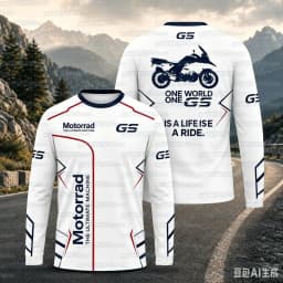 2026 Men's GS Motorcycle Adventure Long Sleeve T-Shirt Quick Dry Breathable Moto Jersey for Biker  Riding Tee Family Match 2026