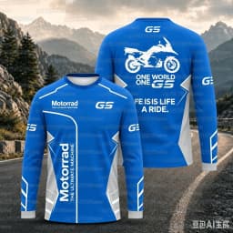 2026 Men's GS Motorcycle Adventure Long Sleeve T-Shirt Quick Dry Breathable Moto Jersey for Biker  Riding Tee Family Match 2026