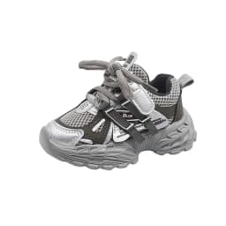 Thick-soled Children's Sports Shoes Autumn Leather Fashion Girl's Running Shoes Boys' Casual Shoes Lace-up Soft Sole Kids Shoes