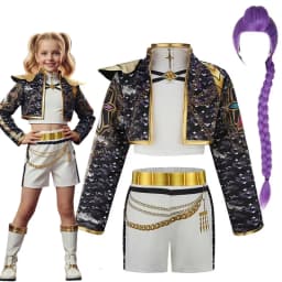 Girls Idol Stage Costume Kids Hip Hop Jazz Dance Outfit Crop Top Jacket Skirt Shorts Concert Performance Cosplay Suits