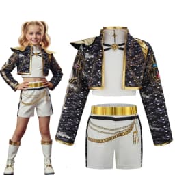 Girls Idol Stage Costume Kids Hip Hop Jazz Dance Outfit Crop Top Jacket Skirt Shorts Concert Performance Cosplay Suits