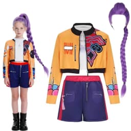 Girls Idol Stage Costume Kids Hip Hop Jazz Dance Outfit Crop Top Jacket Skirt Shorts Concert Performance Cosplay Suits