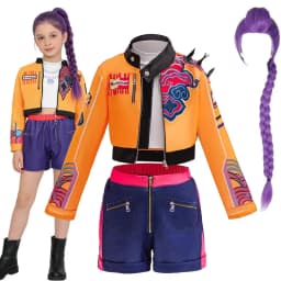 Girls Idol Stage Costume Kids Hip Hop Jazz Dance Outfit Crop Top Jacket Skirt Shorts Concert Performance Cosplay Suits