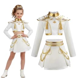 Girls Idol Stage Costume Kids Hip Hop Jazz Dance Outfit Crop Top Jacket Skirt Shorts Concert Performance Cosplay Suits