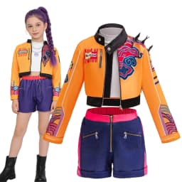 Girls Idol Stage Costume Kids Hip Hop Jazz Dance Outfit Crop Top Jacket Skirt Shorts Concert Performance Cosplay Suits