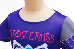 Girls Korean Trendy Singer Costume 2Pcs Purple Top+Yellow Skirt 3D PrintLeggings Birthday Party Dance Performance Girl Uniform