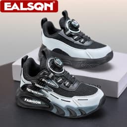 Lightweight Breathable Kids Casual Shoes for 5-16Year Old Boys Sport Running Anti Slip Outdoor Comfortable Flat Walking Sneaker