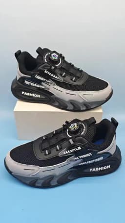 Lightweight Breathable Kids Casual Shoes for 5-16Year Old Boys Sport Running Anti Slip Outdoor Comfortable Flat Walking Sneaker