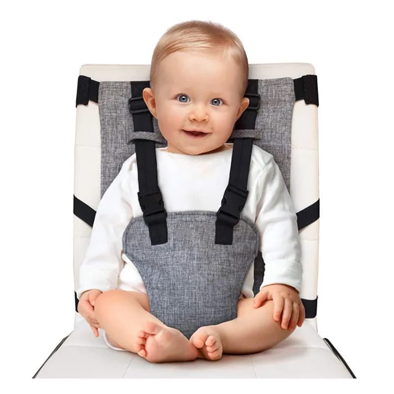 Portable Baby High Chair Safety Seat Harness for Toddler, Baby Travel Essential Easy High Booster Seat Cover for Infant Eating