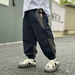 New Spring Autumn Fashion Splicing Style Boys Pants Loose Patchwork Sport Overalls Cargo Trousers For 4-14 Years Old Kids