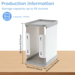 1700 ml Breast Milk Storage Tower - Convenient Storage for Milk Freezer Organizer- Efficiently Store Milk in Freezer Organizer