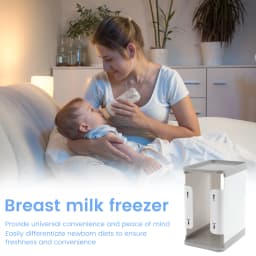 1700 ml Breast Milk Storage Tower - Convenient Storage for Milk Freezer Organizer- Efficiently Store Milk in Freezer Organizer