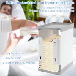 1700 ml Breast Milk Storage Tower - Convenient Storage for Milk Freezer Organizer- Efficiently Store Milk in Freezer Organizer