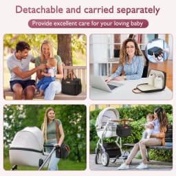 Detachable Breast Pump Bag with Ice Pack Double Layer Portable Breast Milk Cooler Travel Bag Compatible for Wearable Breast Pump