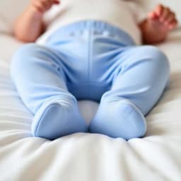 3Pcs Sets Baby Pants 0 To 12 Months Boys Girls Cotton Leggings Pants Solid Color Bind Foot Elastic Waist Trousers Baby Outfits