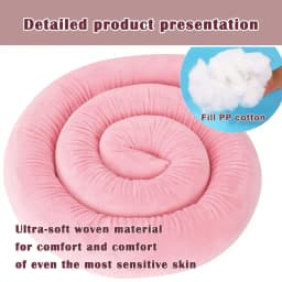  2M Long Baby Bumper Bed Pillow Cushion for Infant Crib Protector Height 8cm Cot Room Decor Bedding Set
