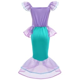 Halloween Little Mermaid Ariel Princess Costume Summer Purple Dress Girls Cosplay Mermaid Carnival Birthday Party Swimsuit Set