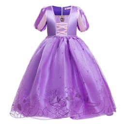 Girls Pink Shoulderless Tutu Dresses Little Girls Summer Kid Birthday Party Pincess Dress Auora Belle Cinderlla Cosplay Costumes