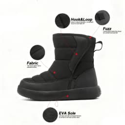 Winter Children's Snow Boots Shoes Plush Anti-Slip Casual Waterproof Thicken For Boys Girls Cotton Outdoor Kids Sneakers