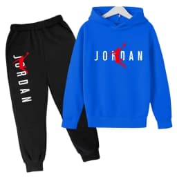 Kids Hoodie Basketball Letters Pullover 3-12Yrs Coat Sweatshirt+Pants Boy Girl Toddler Jogging Clothes Leisure Fashion Brand Set