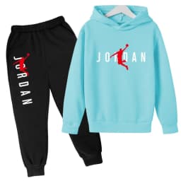 Kids Hoodie Basketball Letters Pullover 3-12Yrs Coat Sweatshirt+Pants Boy Girl Toddler Jogging Clothes Leisure Fashion Brand Set