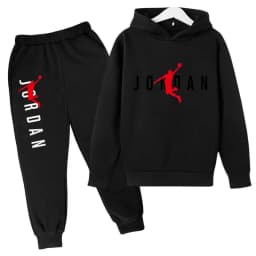 Kids Hoodie Basketball Letters Pullover 3-12Yrs Coat Sweatshirt+Pants Boy Girl Toddler Jogging Clothes Leisure Fashion Brand Set