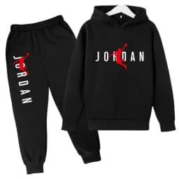 Kids Hoodie Basketball Letters Pullover 3-12Yrs Coat Sweatshirt+Pants Boy Girl Toddler Jogging Clothes Leisure Fashion Brand Set
