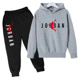 Kids Hoodie Basketball Letters Pullover 3-12Yrs Coat Sweatshirt+Pants Boy Girl Toddler Jogging Clothes Leisure Fashion Brand Set