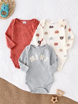 Baby Boy Onesie 3PCS New Style Baby Boy Clothes Spring/Autumn Long-Sleeved Onesie Cotton Fabric Suitable for 0-9 Months