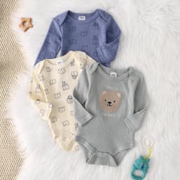 Baby Boy Onesie 3PCS New Style Baby Boy Clothes Spring/Autumn Long-Sleeved Onesie Cotton Fabric Suitable for 0-9 Months