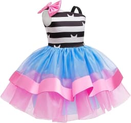 Summer Girls Cartoon Cosplay Costume Cats Striped Print Tops Pants For Kids Halloween Birthday Party Carnival Dress Up Outfits