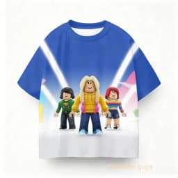 2026 New Roblox Game 3D Print Children T Shirts role play Cartoon T-shirts Boy Girls Casual Short Sleeves Tops Summer Kids Wear