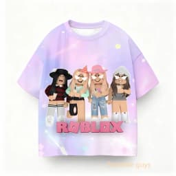 2026 New Roblox Game 3D Print Children T Shirts role play Cartoon T-shirts Boy Girls Casual Short Sleeves Tops Summer Kids Wear