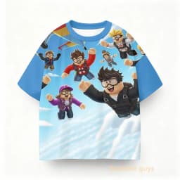 2026 New Roblox Game 3D Print Children T Shirts role play Cartoon T-shirts Boy Girls Casual Short Sleeves Tops Summer Kids Wear
