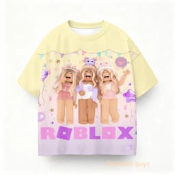 2026 New Roblox Game 3D Print Children T Shirts role play Cartoon T-shirts Boy Girls Casual Short Sleeves Tops Summer Kids Wear