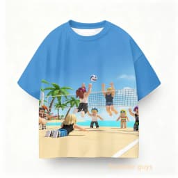 2026 New Roblox Game 3D Print Children T Shirts role play Cartoon T-shirts Boy Girls Casual Short Sleeves Tops Summer Kids Wear