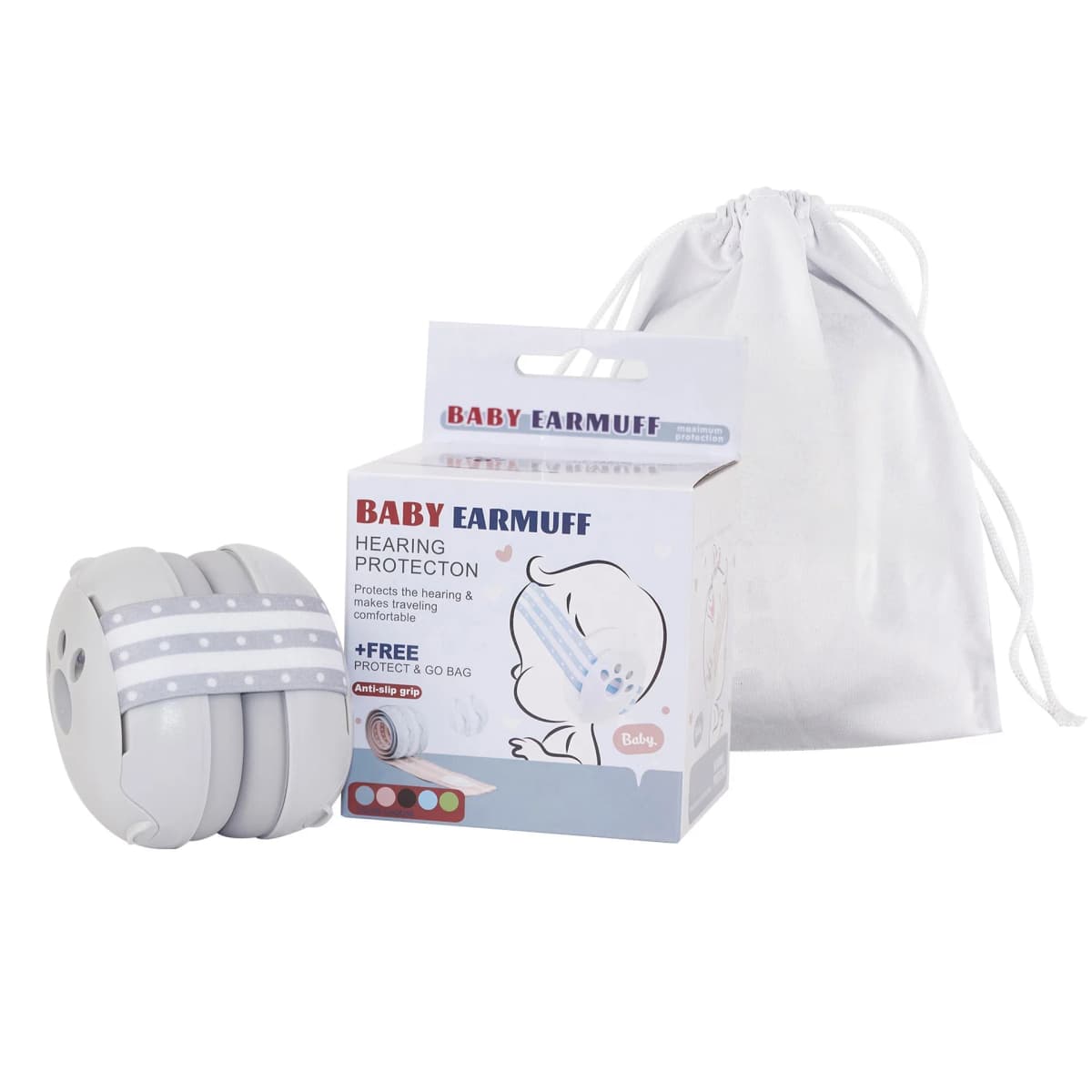 Baby Ear Protection for Babies and Toddlers Noise Reduction Earmuffs Baby Headphones Against Hearing Damage Improves Sleep