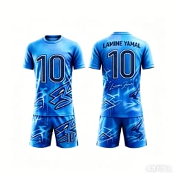 New summer style Yamal #10 soccer jersey and shorts set quick drying andloose fitting children's training clothes
