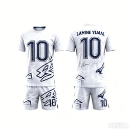 New summer style Yamal #10 soccer jersey and shorts set quick drying andloose fitting children's training clothes
