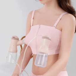 Maternity Bra Hands Free Pumping Bra Adjustable Cotton Breast Pump Bra No Steel Ring Nursing Bra for Breast Pump