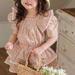 Baby Girl Cotton Flower Print Clothes Set Tshirt+Shorts 2PCS Infant Toddler Child Floral Lace Suit Summer Baby Clothes 1-10Y