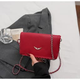 2026 New French-style Diamond-Inlaid Wing Envelope Bag - Fashionable and Versatile ZV Bag - Classic Retro Single Shoulder Crossb
