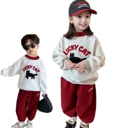 Baby Clothing Set 2Piece/Set 2026 Autumn Winter Wear Long-sleeved Sweatshirt+Pants Boys Girls Lovely Hoodie Sweatpants Outfit