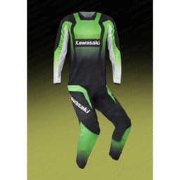 2025-26 Motocross Kawasaki Jersey and Pants for Kids Set The Motocross Endurance Gear Combination Off-road Youth Racing Suit