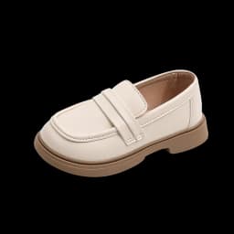 Girls Loafers Round-toe Children Fashion Princess Leather Shoes for Party Wedding Boys Kids Uniform School Shoes Soft All Match