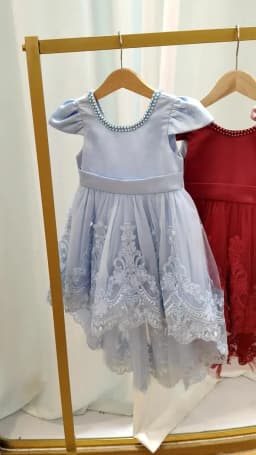 Big Bow Baby Girls 1st Birthday Princess Dress Toddler Infant Embroidery Flower Baptism Girl Party Dresses for Kids Wedding Gown