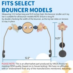Best For Babies Bouncer Accessory Googly Eyes For Baby Bouncer Stroller Arch Car Seat-Easy Installation-With Music Feature