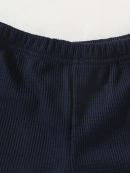 Baby Boys Two-Piece Set Embroidered Long-Sleeved Polos with Colorful Letters Waffle Shorts College-Style Spring Summer Outfit