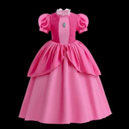 Girls New Game Movies Rosalina Peach Princess Dress Carnival Party Birthday Outfit Peach Cosplay Halloween Costume Dress